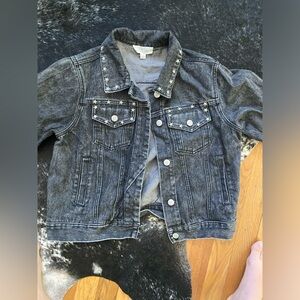 Black denim jacket